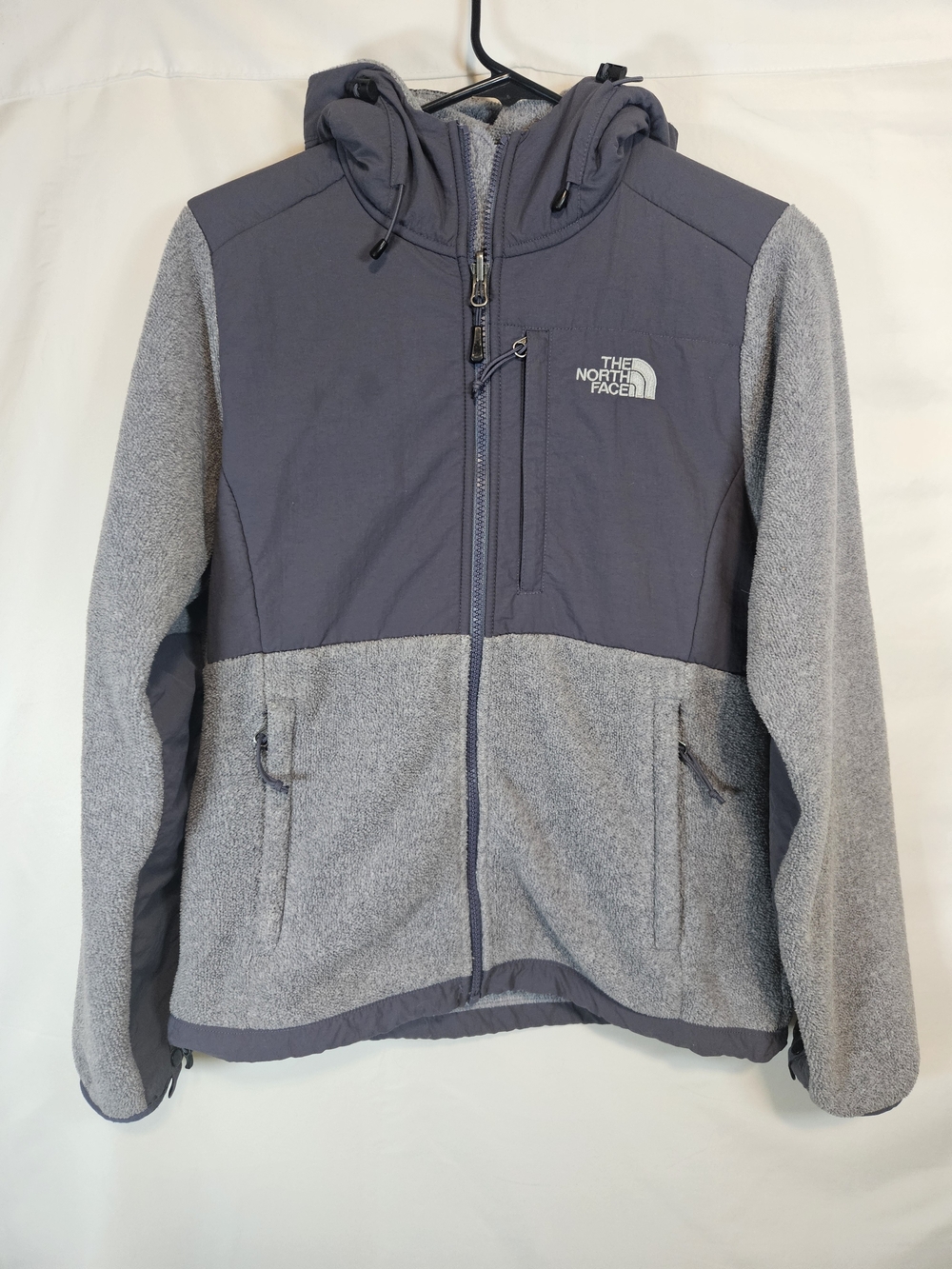 The North Face Two-Tone Gray Hooded Hybrid Jacket